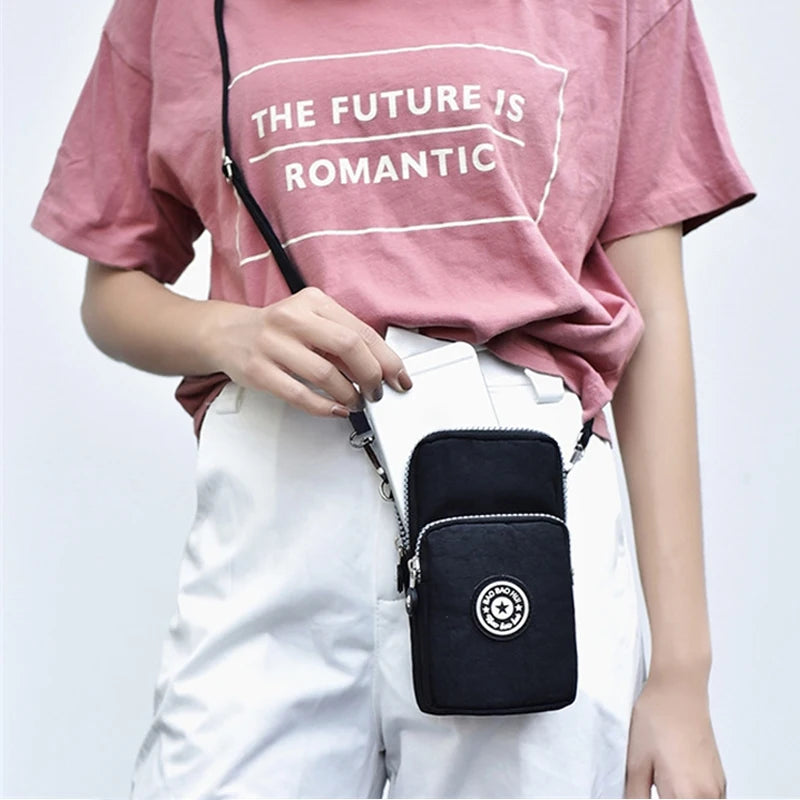 Mini Shoulder Bag Women Nylon CrossBody Handbag