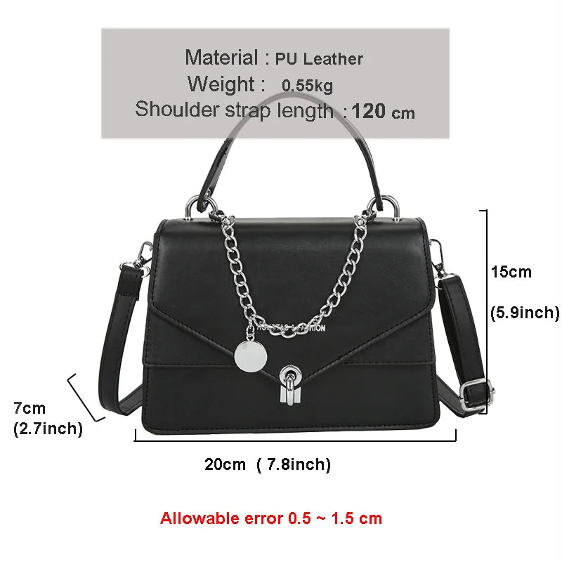 Square Messenger Bag for Women Casual Lady Shoulder Bag Cross Body Female Bag