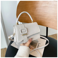 Small Square Bag for Women PU Leather Shoulder Messenger Crossbody Bag
