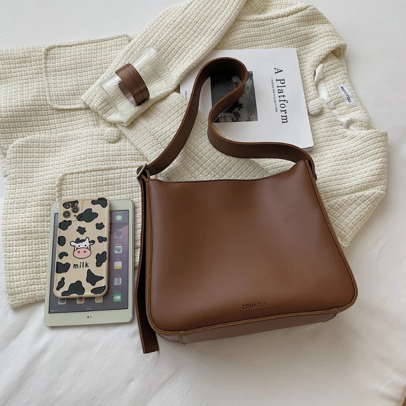 Square Shoulder Bag Crossbody for Women PU Leather Handbag Messenger