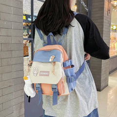 Mini Girls' School Backpack Waterproof Nylon Fabric Casual Girl Schoolbag