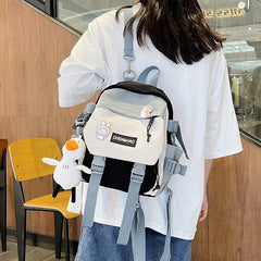 Mini Girls' School Backpack Waterproof Nylon Fabric Casual Girl Schoolbag