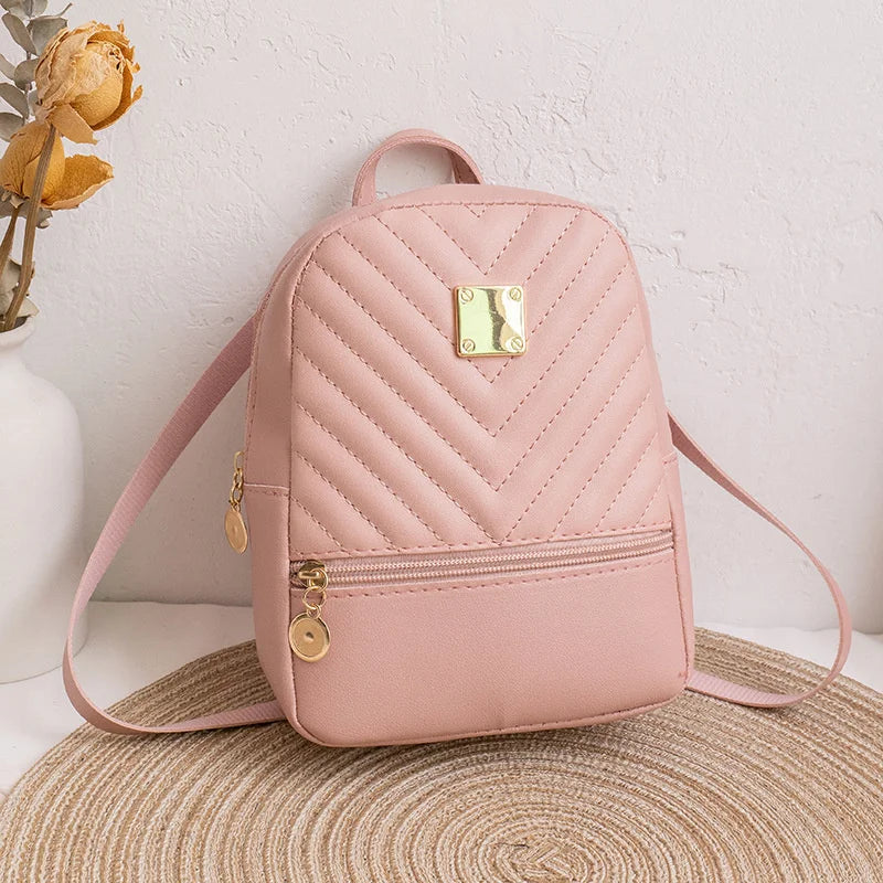 Small Leather Backpack for Women