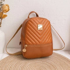 Small Leather Backpack for Women