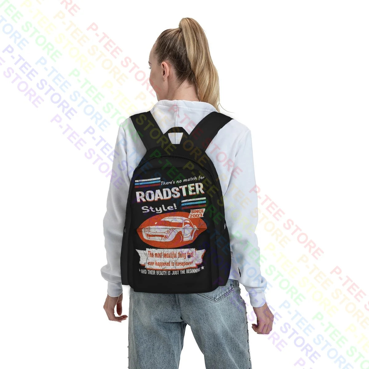 Smart Roadster 2003 Car 01 Large Capacity Eco-Friendly Backpack