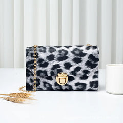Snake Pattern Shoulder Bag Chain Small Square Bag