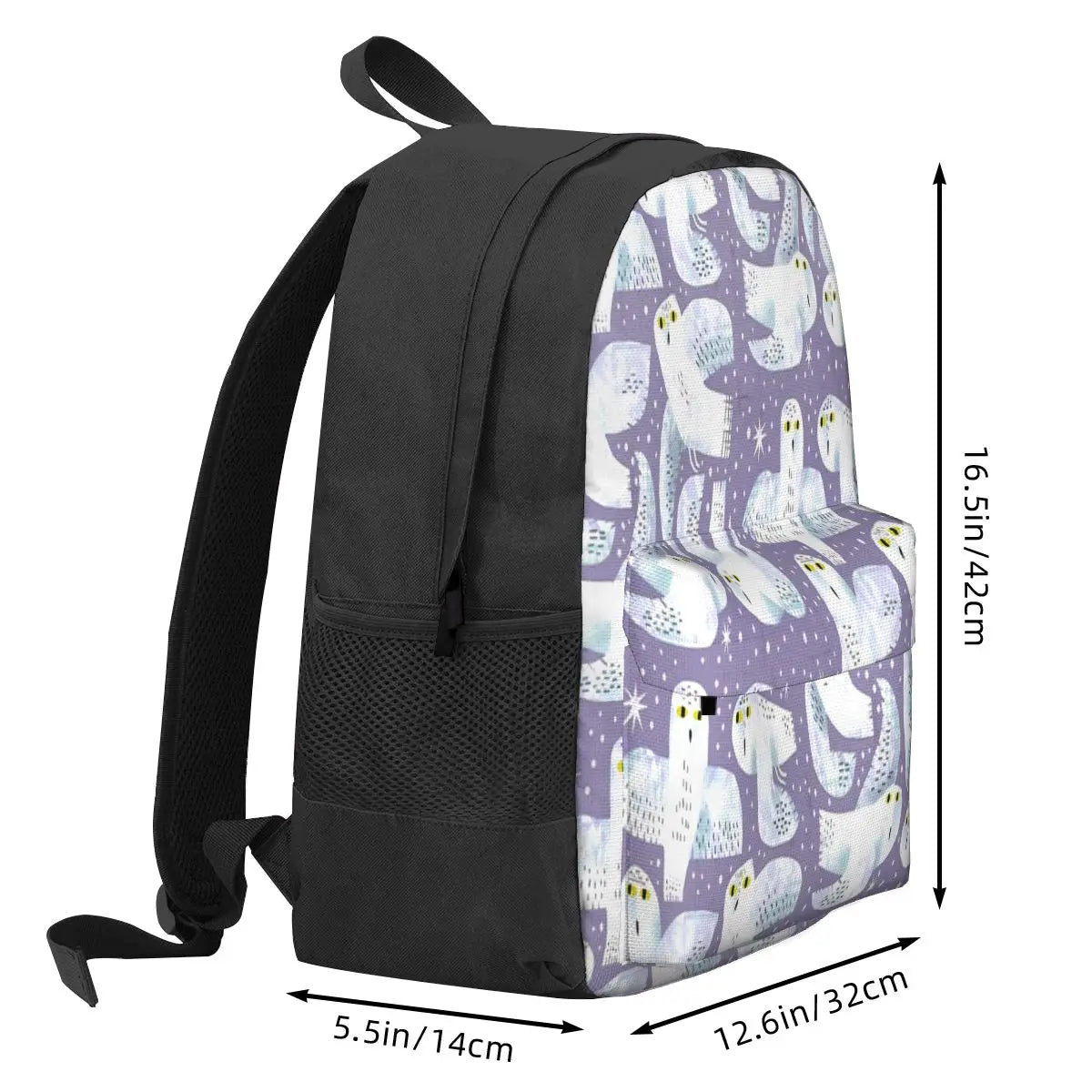 Snowy Owls Backpacks Men's & Women's School Bag