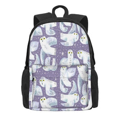 Snowy Owls Backpacks Men's & Women's School Bag