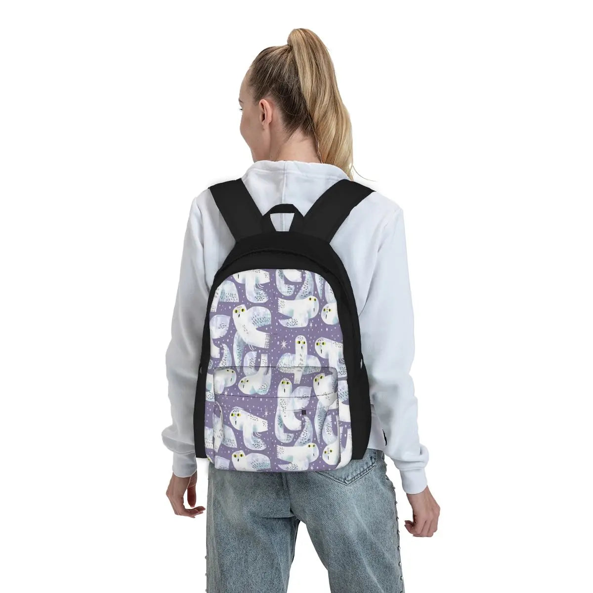 Snowy Owls Backpacks Men's & Women's School Bag