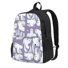 Snowy Owls Backpacks Men's & Women's School Bag