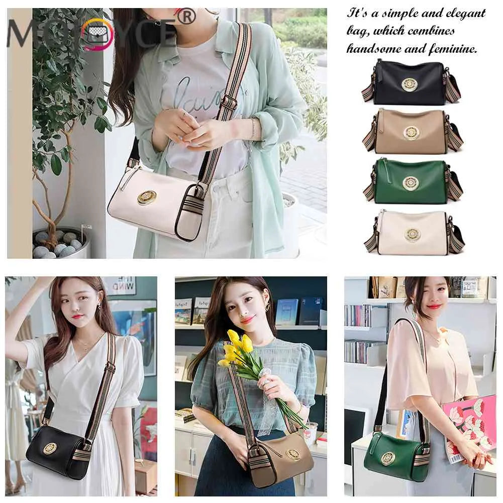 Soft Leather Women Shoulder Bags Retro Crossbody Pack