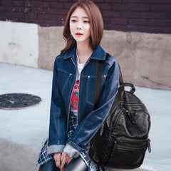 Vintage Shoulder Bag Women High Capacity Travel Backpack