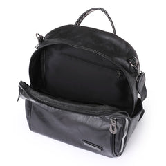 Soft Leather Female Bag Cowhide High Travel Girls Backpack Women 