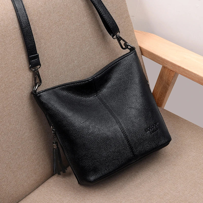 Soft Leather Hand Crossbody Bags for Women Casual Shoulder Bag Tote Bag