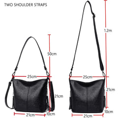 Soft Leather Crossbody Bags for Women Casual Shoulder Bag Tote Bag