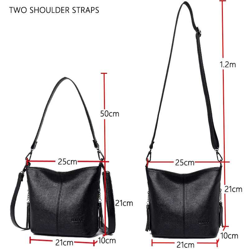 Soft Leather Hand Crossbody Bags for Women Casual Shoulder Bag Tote Bag