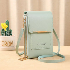 Soft Leather Women's Wallet Crossbody Shoulder Bag