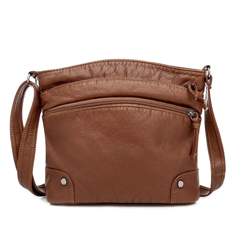 Soft Leather Women's Bag Single Shoulder Bag Small Bag
