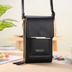 Soft Leather Touch Screen Cell Phone Purse Crossbody Shoulder Bag