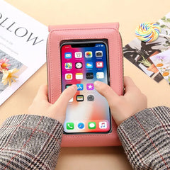 Soft Leather Touch Screen Cell Phone Purse Crossbody Shoulder Bag