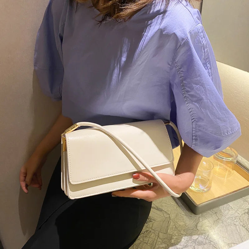 Women's PU Leather Shoulder Bag Lady Handbag Armpit Travel Hand Bag