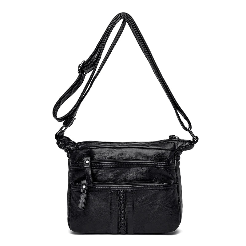 Mini PU Leather Women Messenger Bag Shoulder Sling Handbag