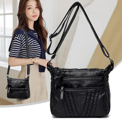 Mini PU Leather Women Messenger Bag Shoulder Sling Handbag