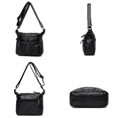 Mini PU Leather Women Messenger Bag Shoulder Sling Handbag