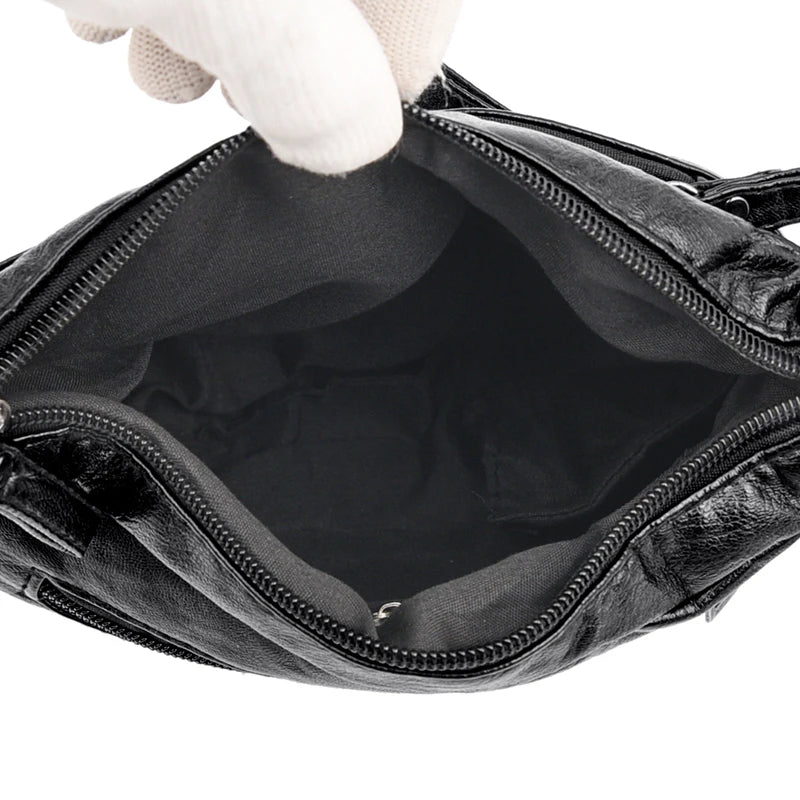 Mini PU Leather Women Messenger Bag Shoulder Sling Handbag