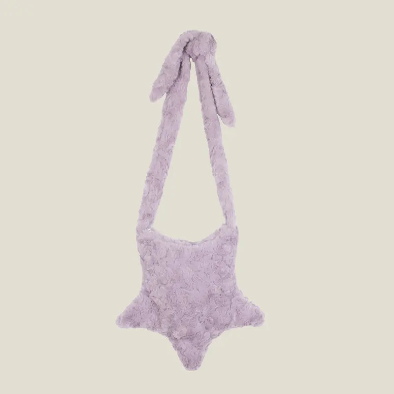 Plush Winter Crossbody Bag Strap Female Furry Shoulder Bags