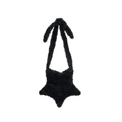 Plush Winter Crossbody Bag Strap Female Furry Shoulder Bags