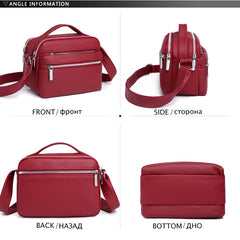 Soft Shoulder Bag Ladies Pocket Handbag Waterproof Lightweight