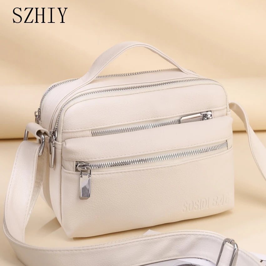 Soft Shoulder Bag Ladies Pocket Handbag Waterproof Lightweight