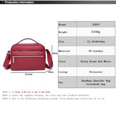 Soft Shoulder Bag Ladies Pocket Handbag Waterproof Lightweight
