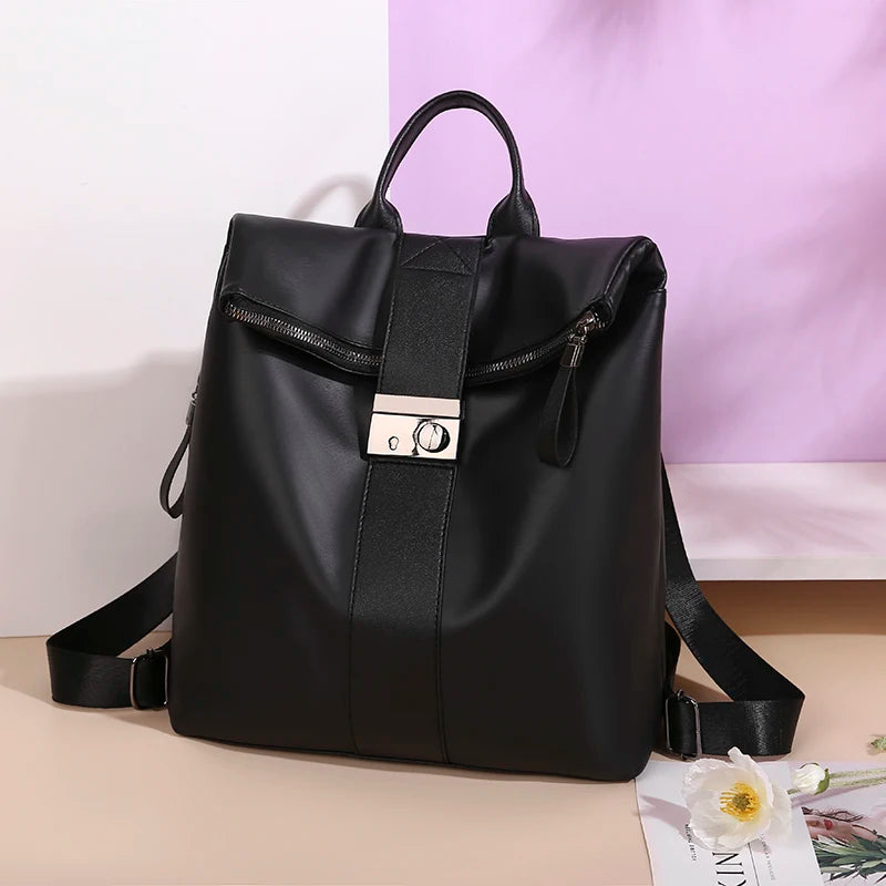 Soft Touch Multi-Function Small Backpack Female Ladies Shoulder Bag