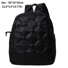 Warm Down Backpacks Fall Winter School Lightweight Travel Bags Small Backpack