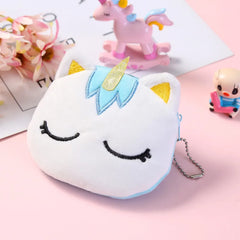 Plush Cartoon Women's Coin Purse Animal Zipper Girl Coin Purse