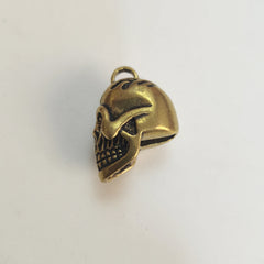 Solid Brass Skull Key Top Cap Cover Car Keychain Decoration