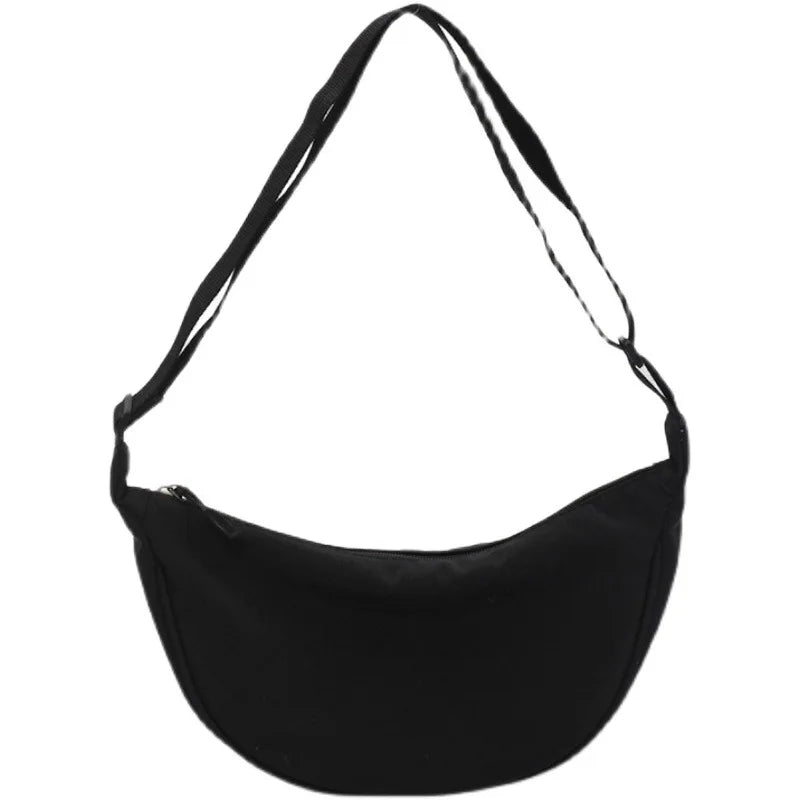 Large Capacity Women's Chest Bag Travel Crossbody Half Moon Belt Bag