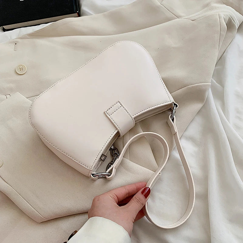 Crocodile Pattern PU Leather Shoulder Bags for Women Lock Handbags