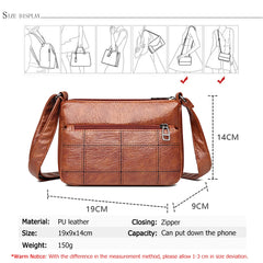 Mini Women's Shoulder Bag High Leather Messenger Bags