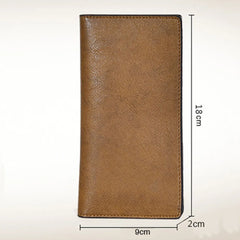 Men Multi-slot Faux Leather Bifold Clutch Purse Long Wallet