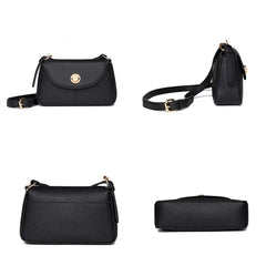 Solid Leather Women Shoulder Bag Handbag Ladies Crossbody Tote Sac