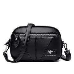 Solid Leather Crossbody Bag Women Shoulder Bag High Travel Bolsa
