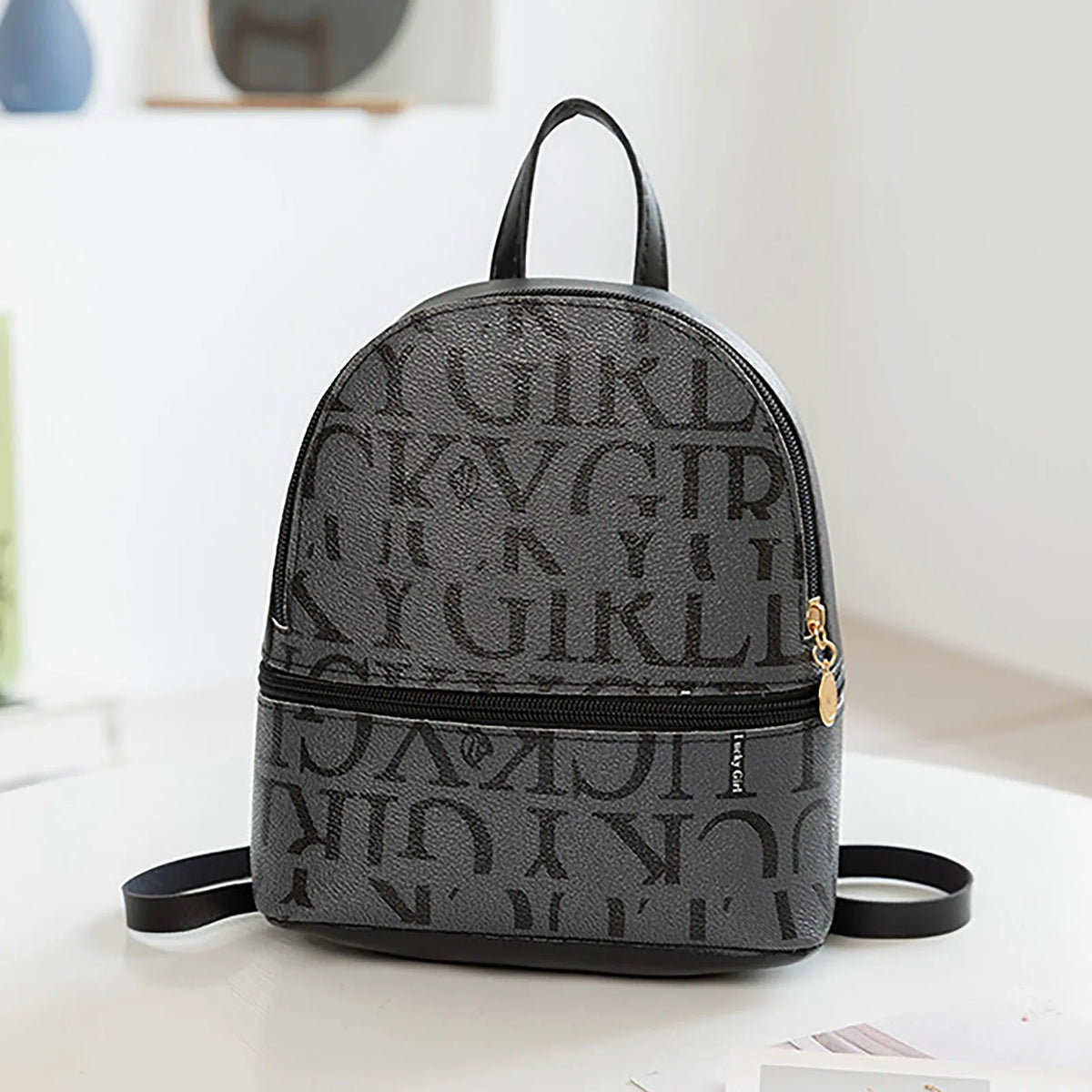Mini Backpack for Teen Girls Women PU Leather Small Capacity Female