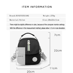Small High Nylon Ladies Shoulder Bag Women's Handbag