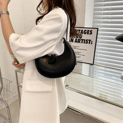 Women's PU Leather Underarm Bag Shoulder Handbag Travel Tote