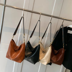 PU Leather Women Shoulder Bag Large Capacity Handbag Totes