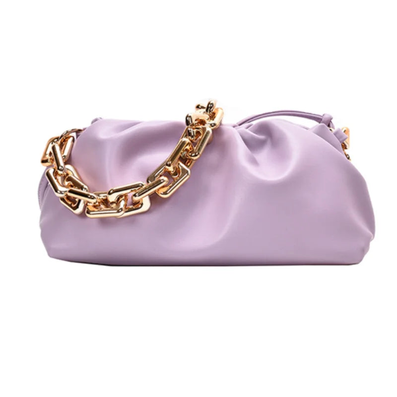 Soft Leather Women's Shoulder Bag Travel Armpit Bag