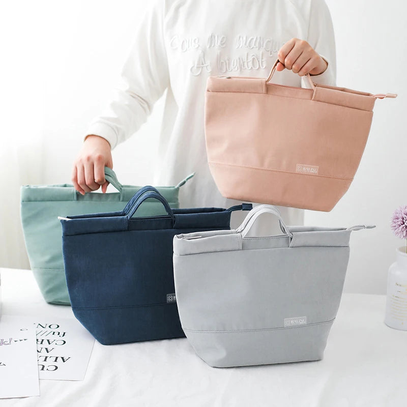 Portable Lunch Cooler Bag Food Containers Box Storage Handbags